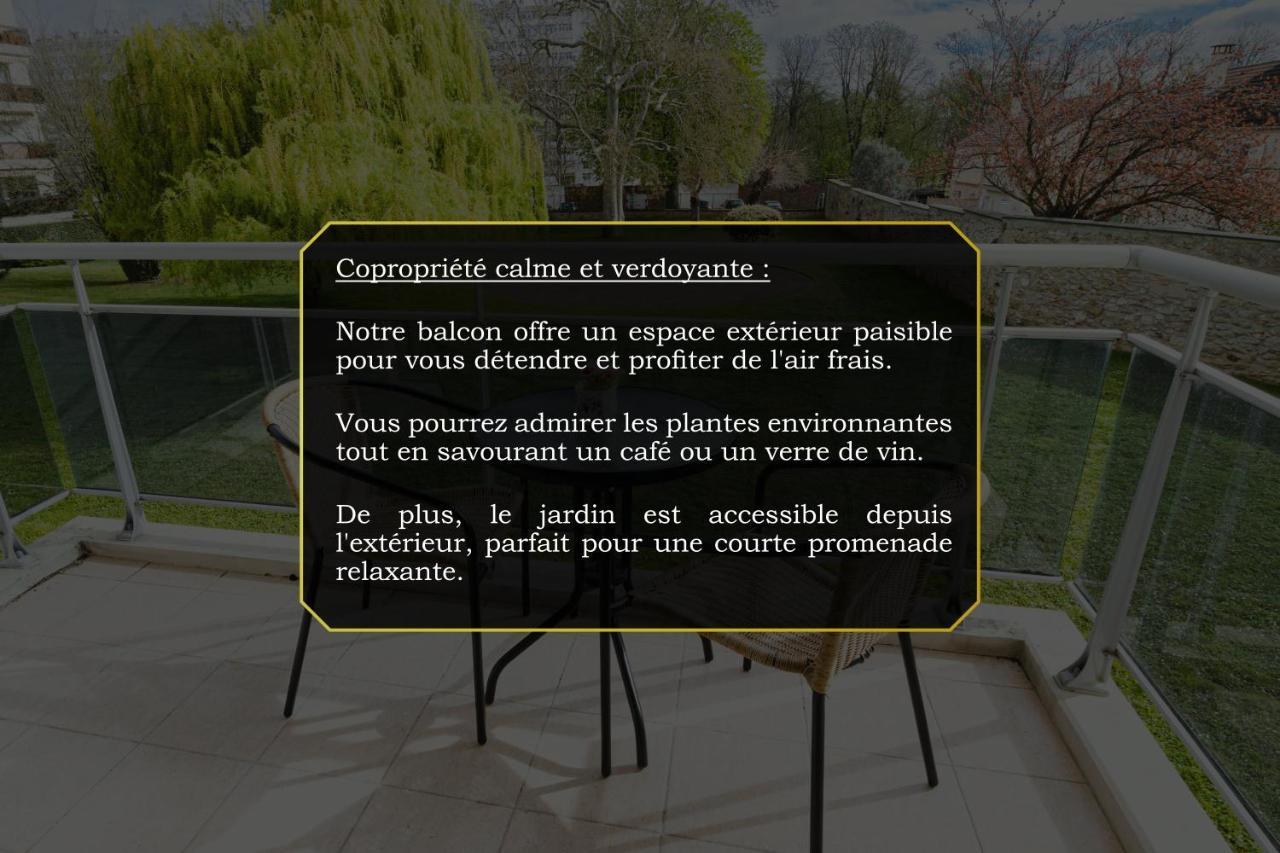 The Green Home - Quiet And Fully Equipped High-End Studio With Parking Courcouronnes Bagian luar foto